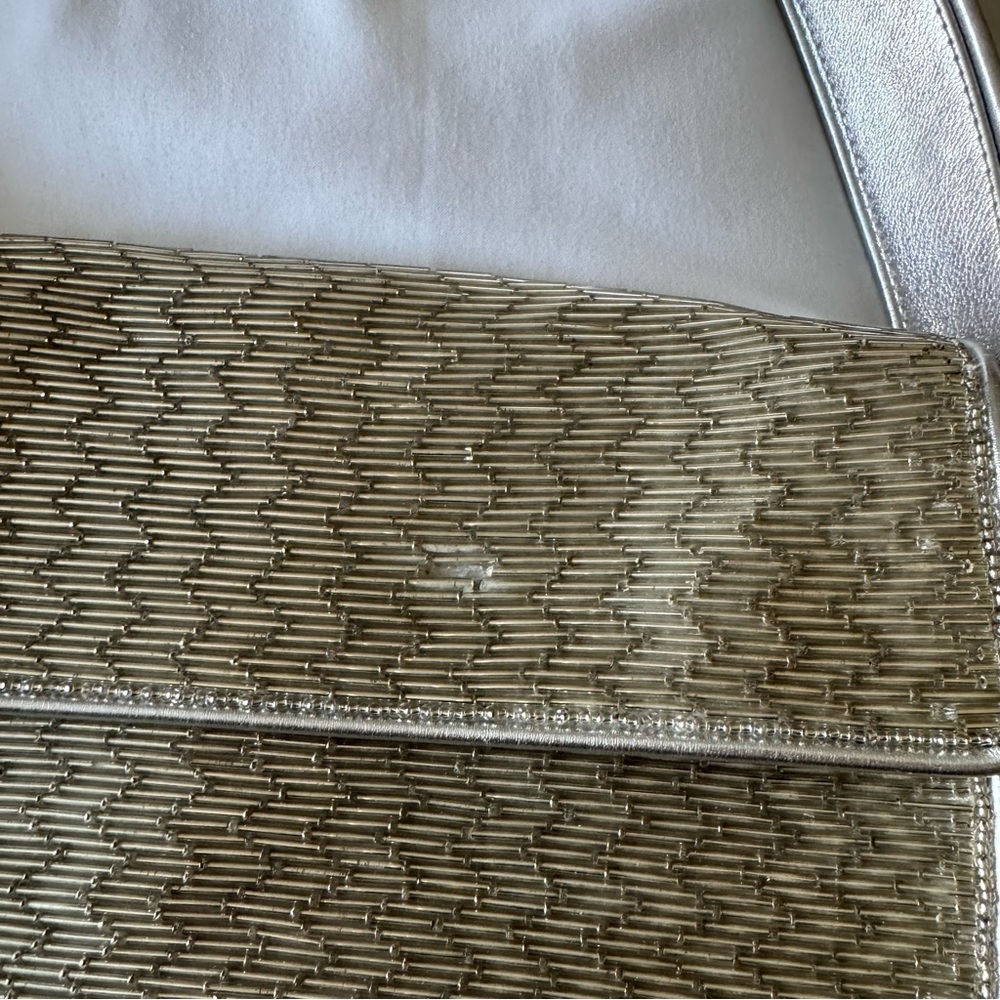 STAUD Silver Tommy Beaded Bag - Picture 4 of 9